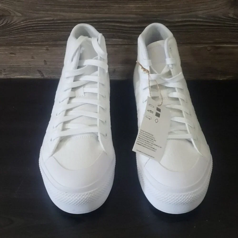 New Adidas Bravada Mid Womens White Platform Shoes Size 8 Skater‎ Streetwear